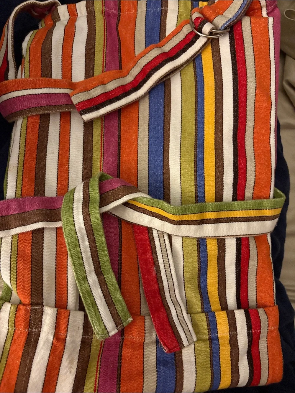 Crate&Barrel “Vibrant Stripe” Apron